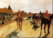 Edgar Degas Horses Before the Stands France oil painting artist